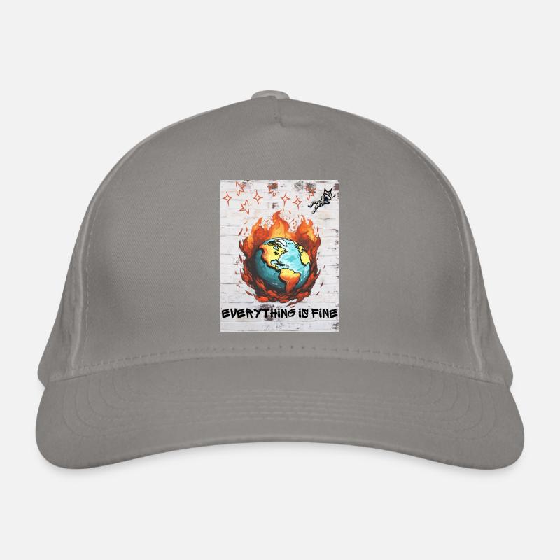 Planet Earth 🌎 - Everything is fine 1 Bio-Baseballkappe