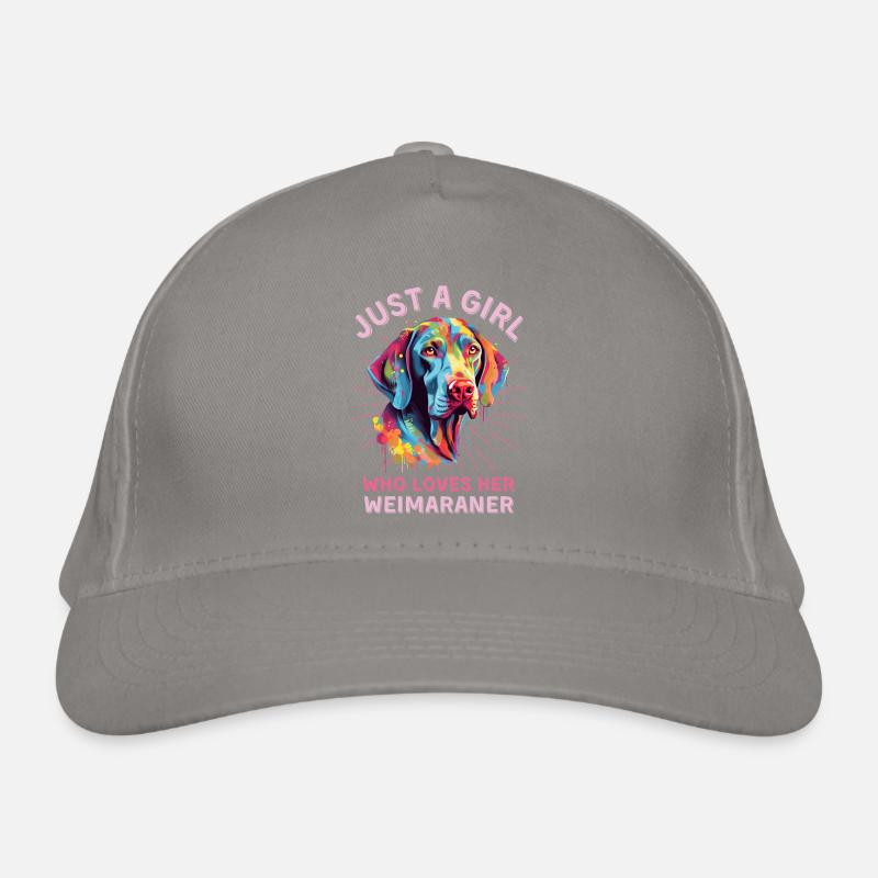 Amoureux du Braque de Weimar Art coloré Casquette classique bio