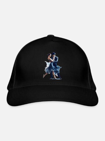 Dance sport is a creative form of expression - Organic Baseball Cap - black - Front