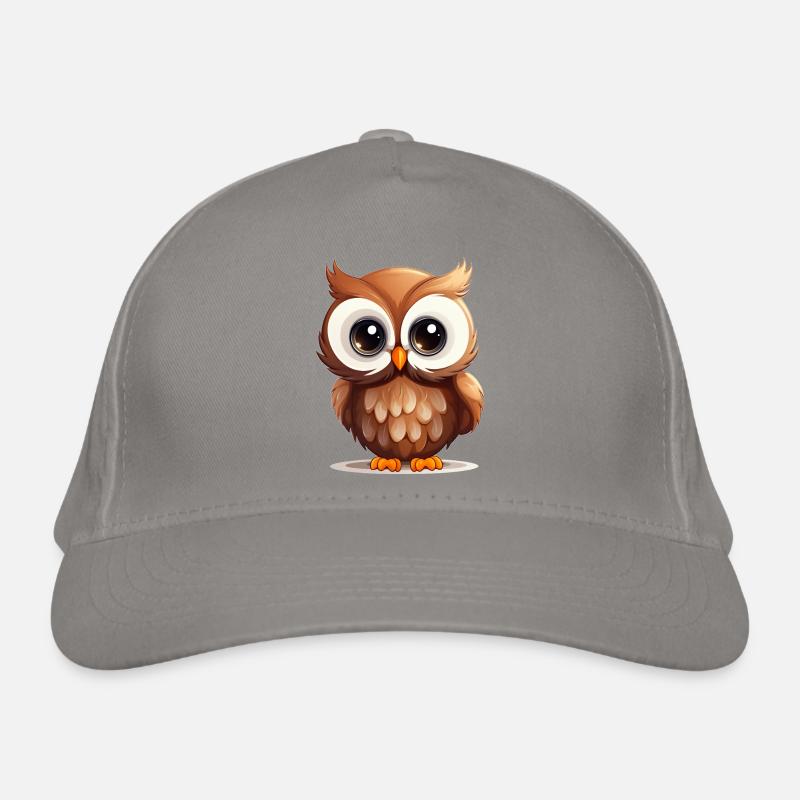 Süße Eule Bio-Baseballkappe