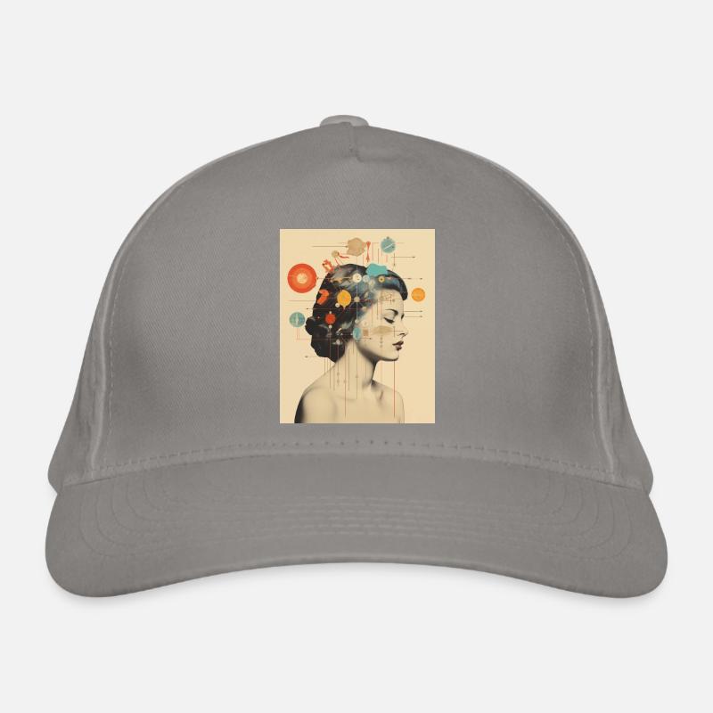Astrologie d’art de collage Verseau Casquette classique bio