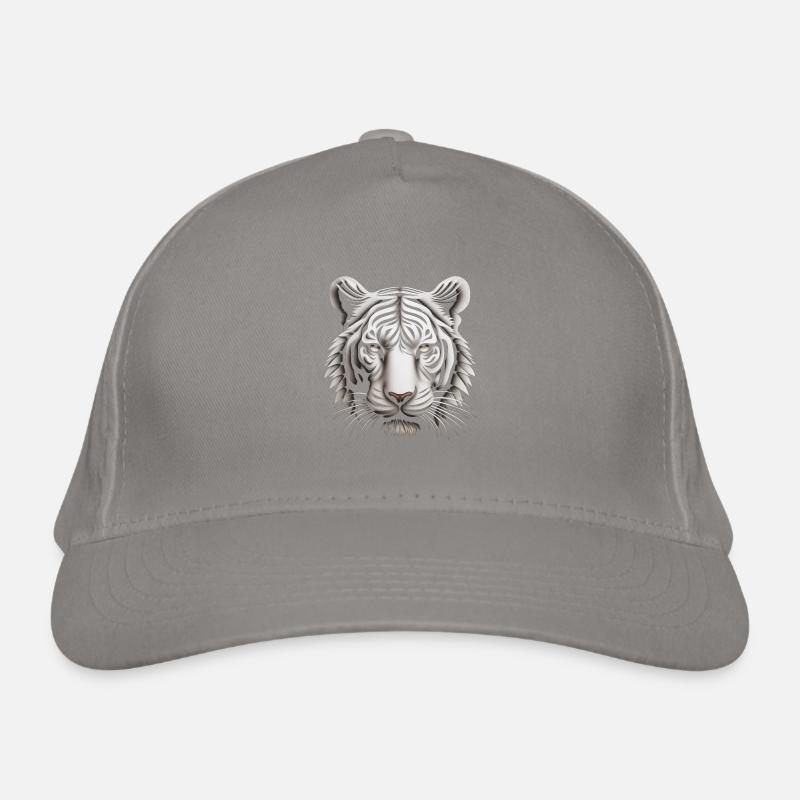 Enigmatic Op Art Tiger Illusion Artwork Organic Baseball Cap