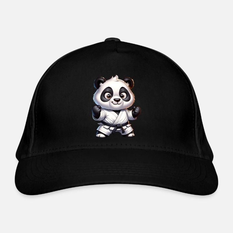 Karate Panda Bio-Baseballkappe