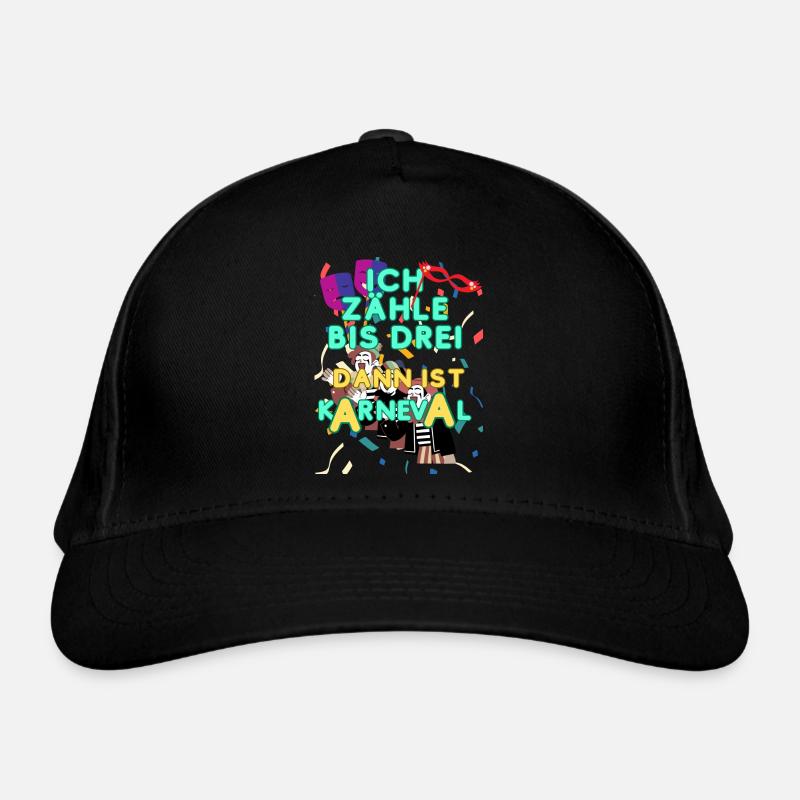 Chemise de carnaval que je compte jusqu’à trois carnaval - Casquette classique bio - noir