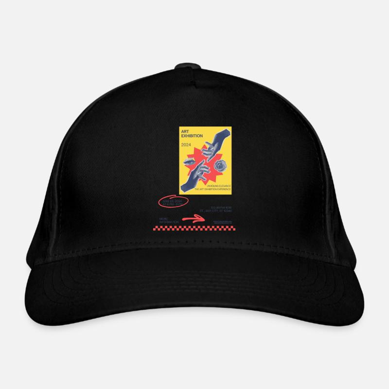 Visions Unveiled A Captivating Art Exhibition Organic Baseball Cap