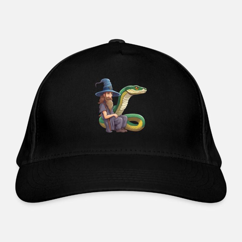 Sorcier Serpent Anaconda Serpent Boa Python Casquette classique bio