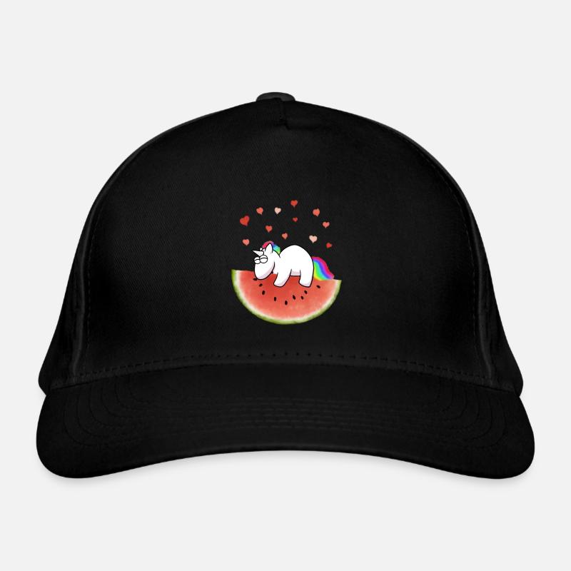 Licorne sur pastèque Casquette classique bio