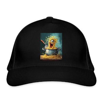 Spaghetti Monster - Organic Baseball Cap - black - Front