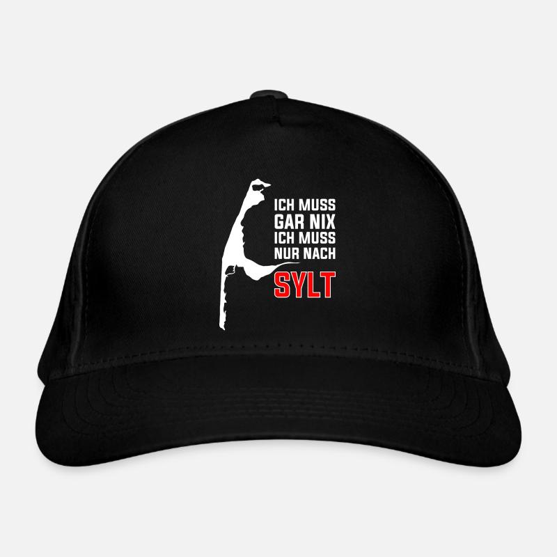 Non devo fare niente, devo solo andare all'isola di Sylt - Berretto da baseball green - nero