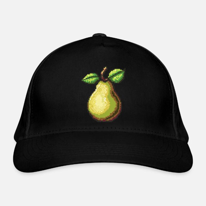 Birne Pixel Symbol Bio-Baseballkappe