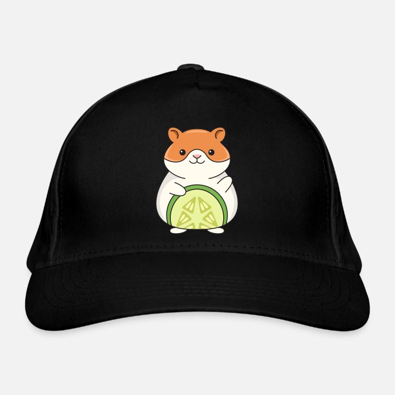 Design de concombre hamster pour les amateurs de hamsters Casquette classique bio