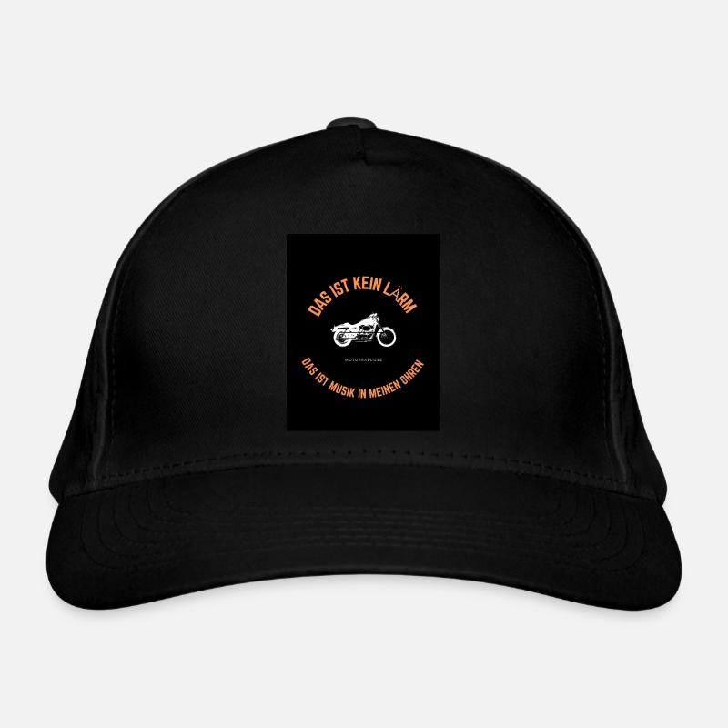 Motorradliebe - Bio-Baseballkappe - Schwarz