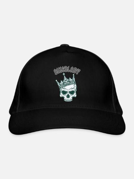 Motarde - Casquette classique bio - noir - Devant