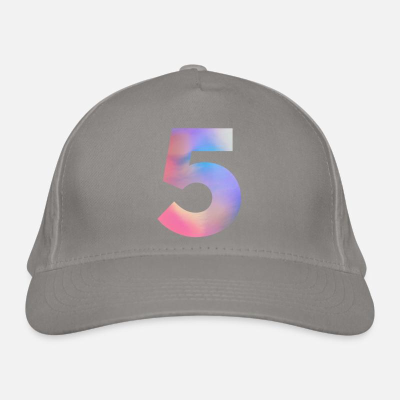 Numéro 5 coloré Casquette classique bio