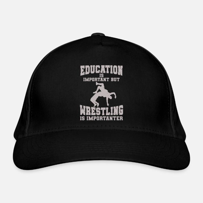 Éducation à la lutte Conception motivante - Casquette classique bio - noir