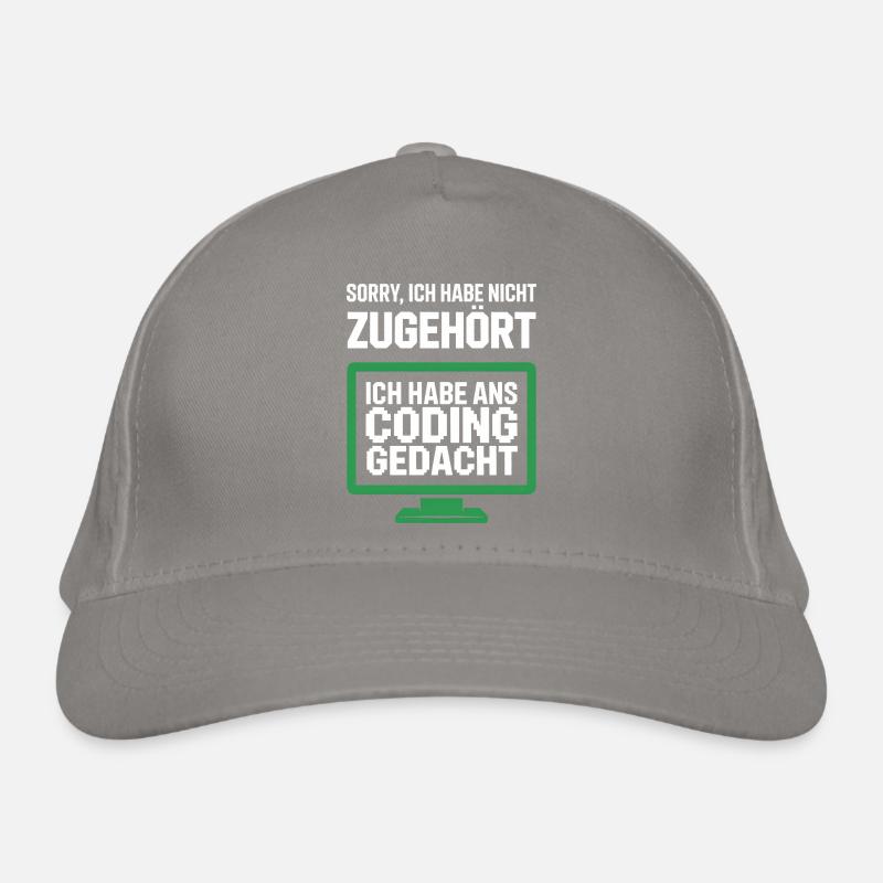Coding Gedacht Bildschirm Spruch Bio-Baseballkappe