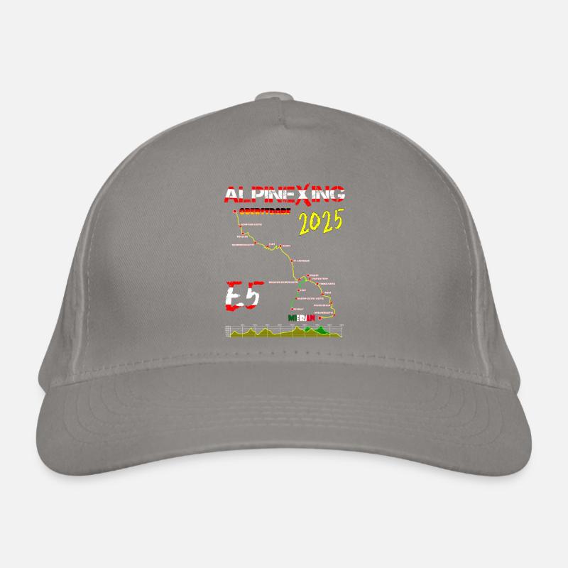 E5 Oberstdorf Meran 2025 Bio-Baseballkappe