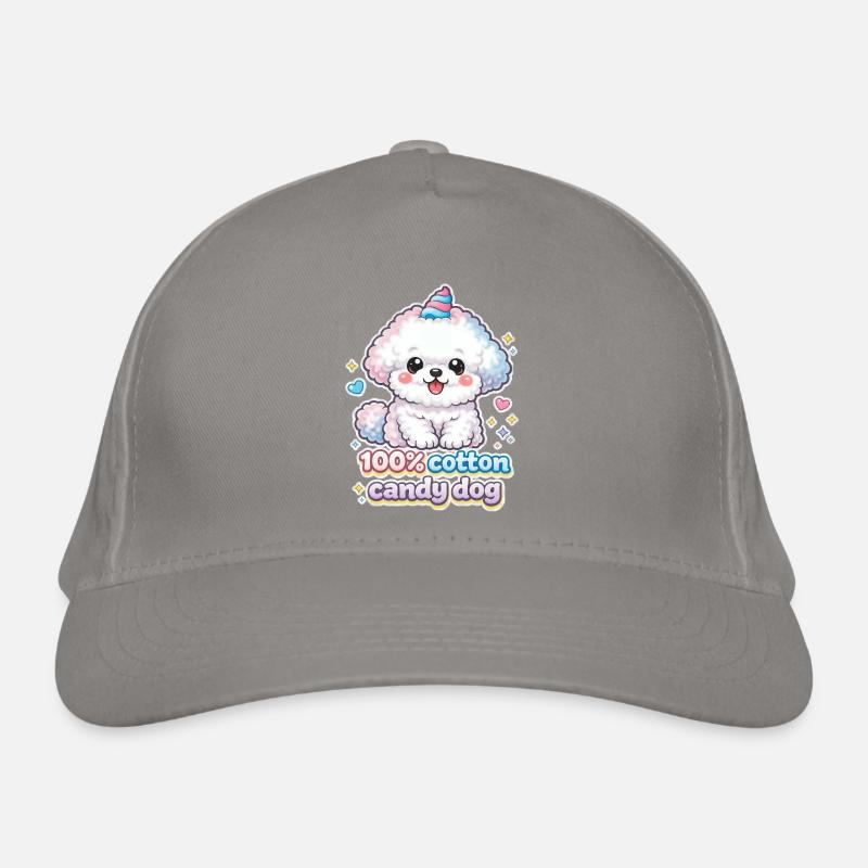 Chien à barbe à papa - mignon Bichon Frisé design Casquette classique bio