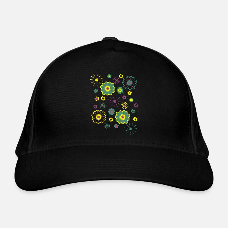 flower pattern 1 Bio-Baseballkappe