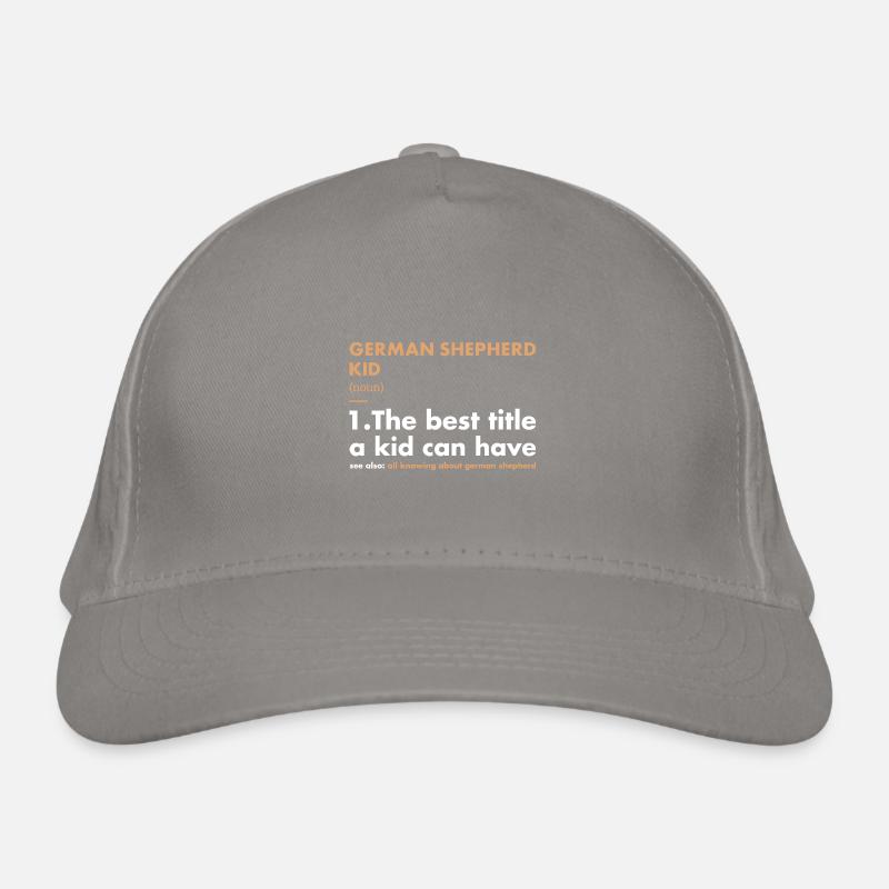 Berger allemand Kid Définition Casquette classique bio