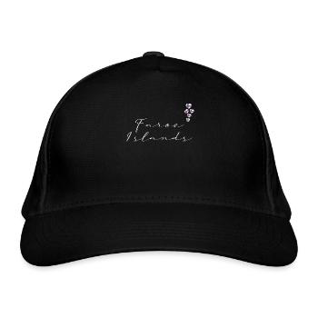 Färöer Inseln - Bio-Baseballkappe - Schwarz - Vorne