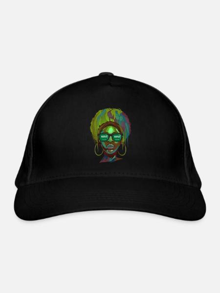 Saudi Arabia - Organic Baseball Cap - black - Front