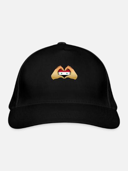 Syrie - Casquette classique bio - noir - Devant