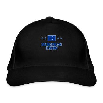 Union européenne - Casquette classique bio - noir - Devant