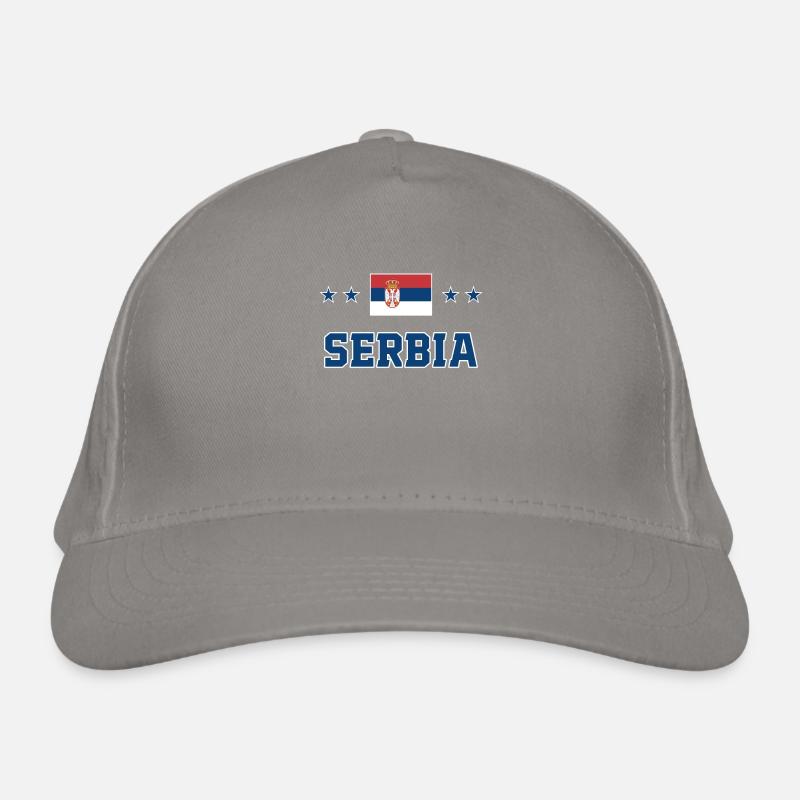 Serbia Organic Baseball Cap