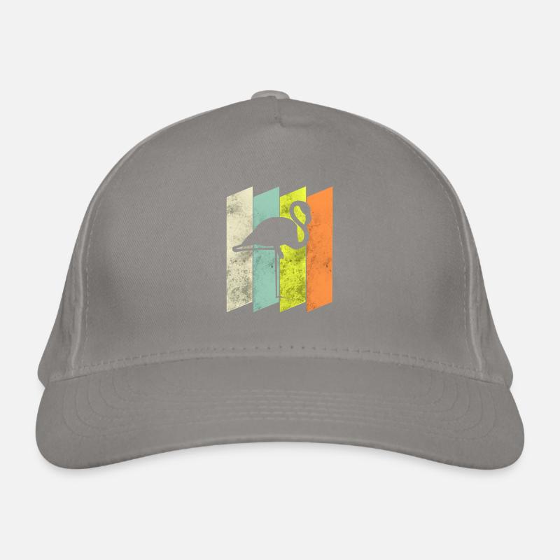 Flamenco Silhouette dobre Hintergrund von Grounge Farbe Bio-Baseballkappe