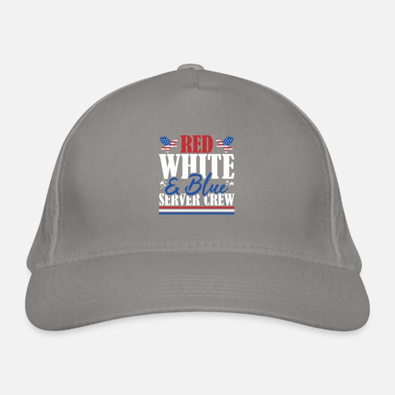 Veteran US Flag Red White & Blue Server Crew Bio-Baseballkappe