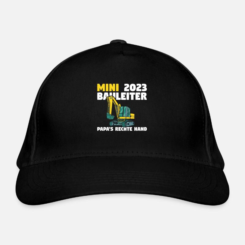 Bauherr 2023 Papa's Rechte Hand Bauleiter Bio-Baseballkappe