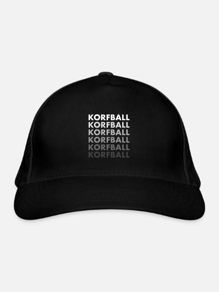 Sport Korfball - Bio-Baseballkappe - Schwarz - Vorne