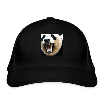 La défense du panda - portrait animal - Casquette classique bio - noir - Devant