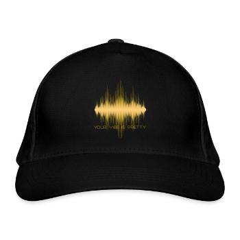 Your vibe is pretty - Bio-Baseballkappe - Schwarz - Vorne