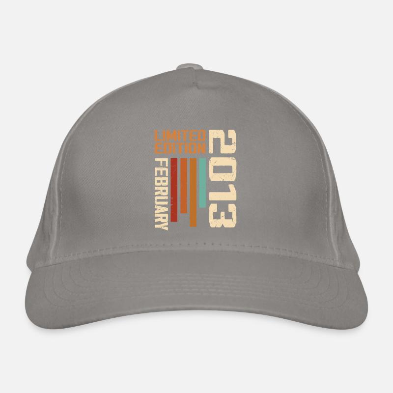 Née en Février 2013 Rétro 2013 Anniversaire Casquette classique bio