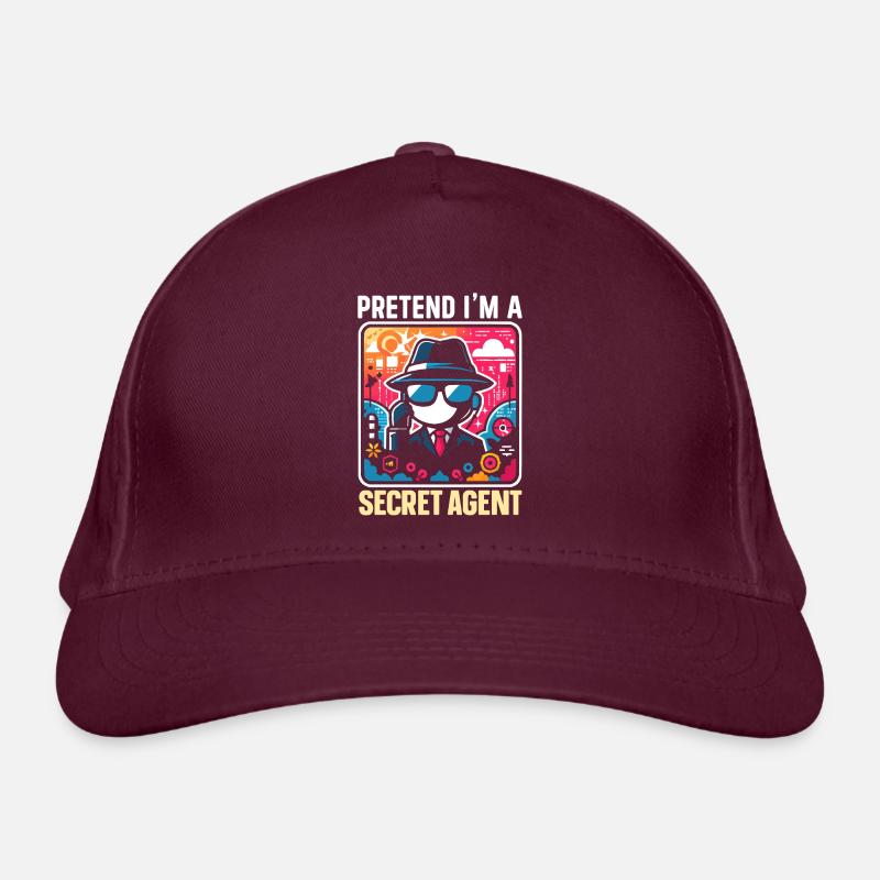 Geheimagent Detektiv Undercover Geschenk Bio-Baseballkappe