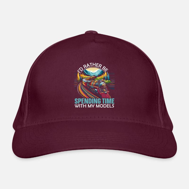 Model Railway Model Railway Enthusiast Organic Baseball Cap