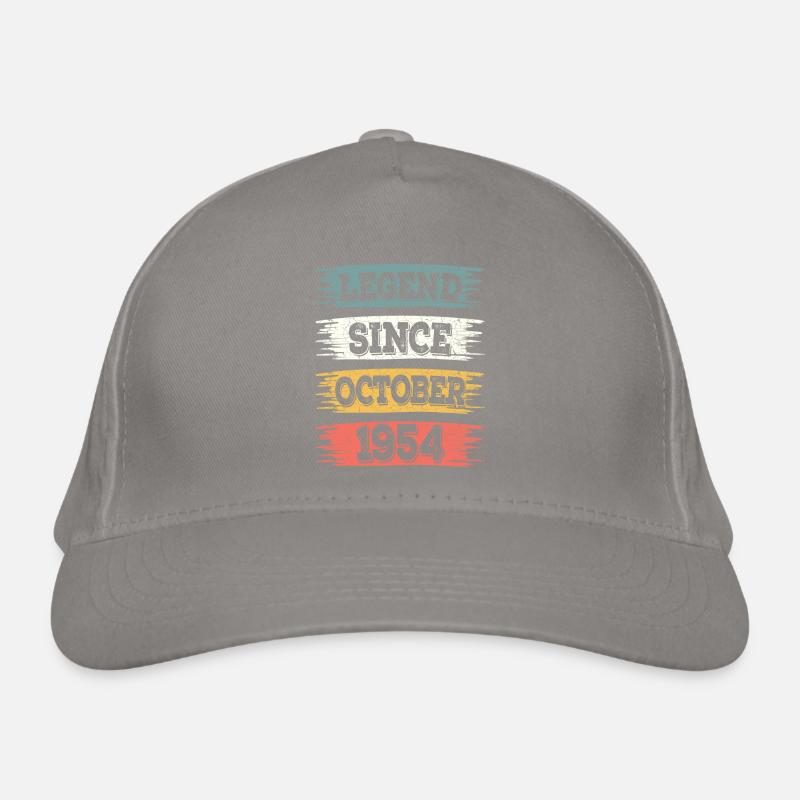 Legend 1954 October 70 Years Anniversary Organic Baseball Cap