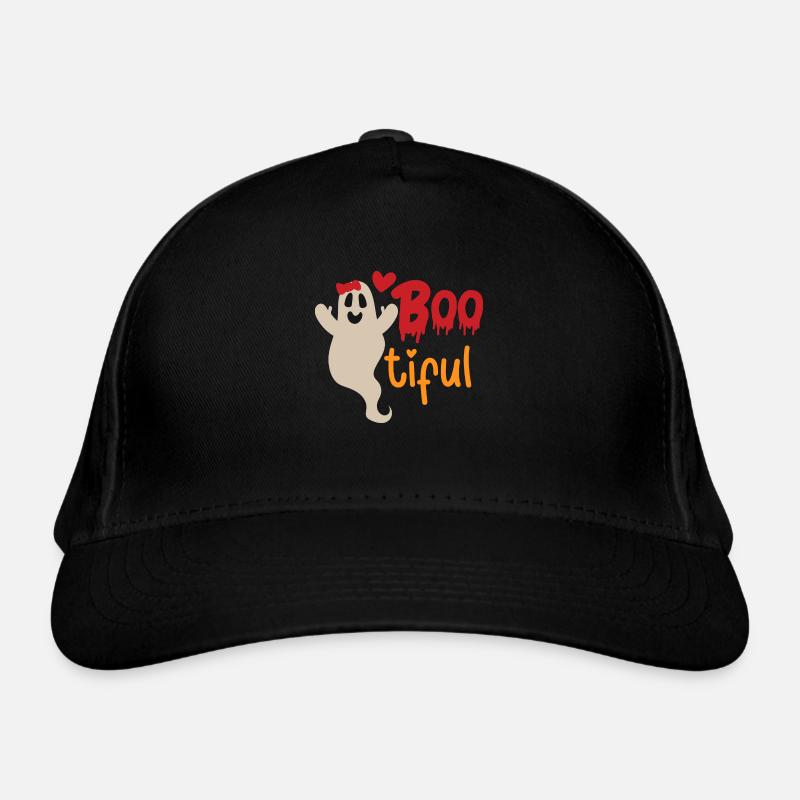 Halloween Pretty Ghost Boo-tiful Funny Cute Organic Baseball Cap