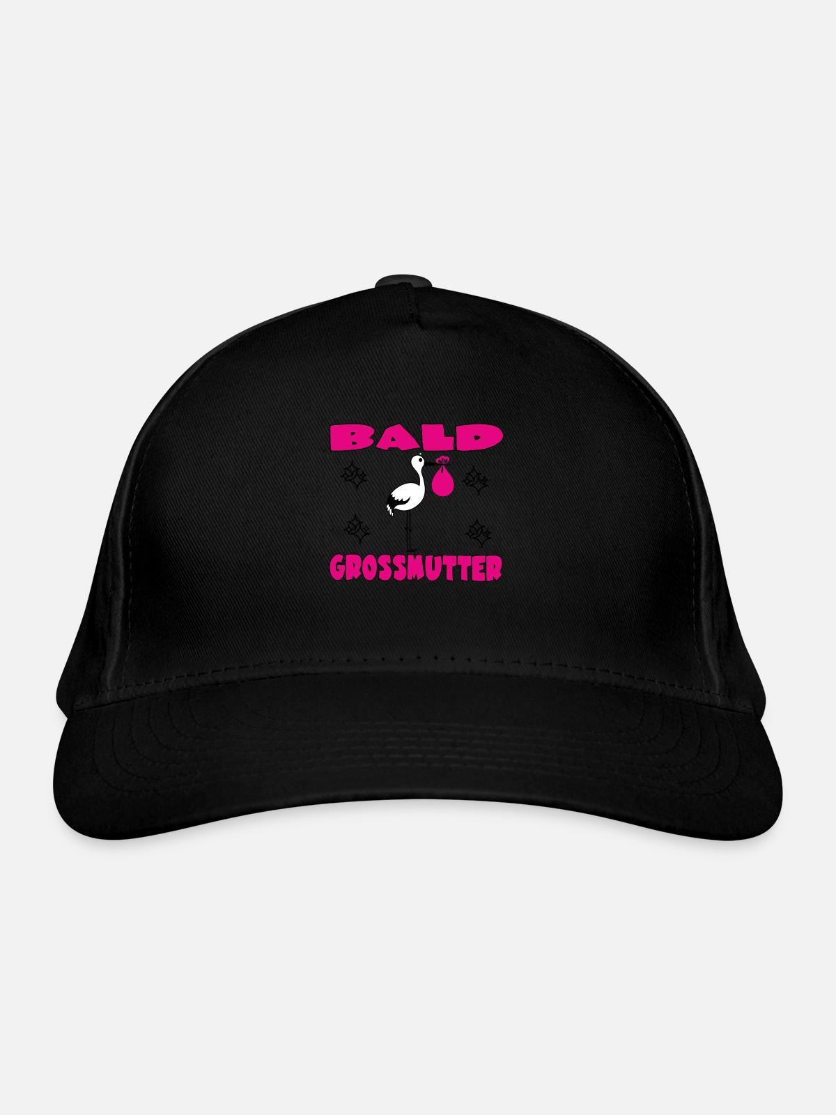 KAHLE GROSSMUTTER - Bio-Baseballkappe - Schwarz - Vorne