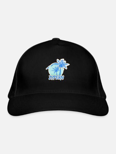 Urlaub Zypern - Bio-Baseballkappe - Schwarz