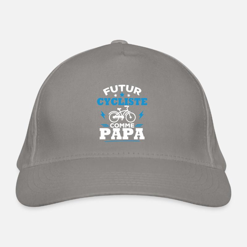 Futur cycliste comme papa Casquette classique bio