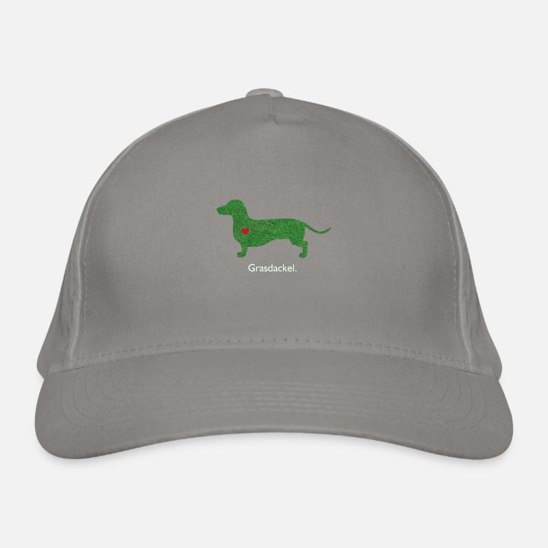 grass Dachshund Organic Baseball Cap
