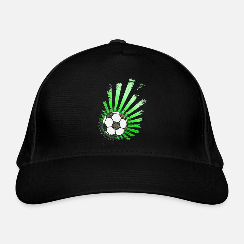 Fußball-Design (Sterne) 01 Bio-Baseballkappe