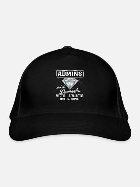 ADMINS - DM - Bio-Baseballkappe - Schwarz