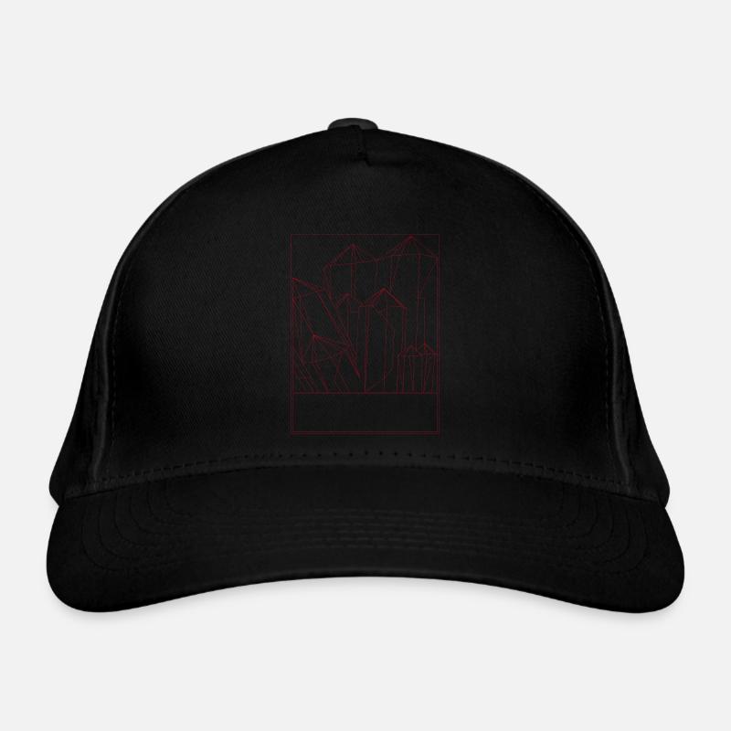 Kristall Rot Bio-Baseballkappe