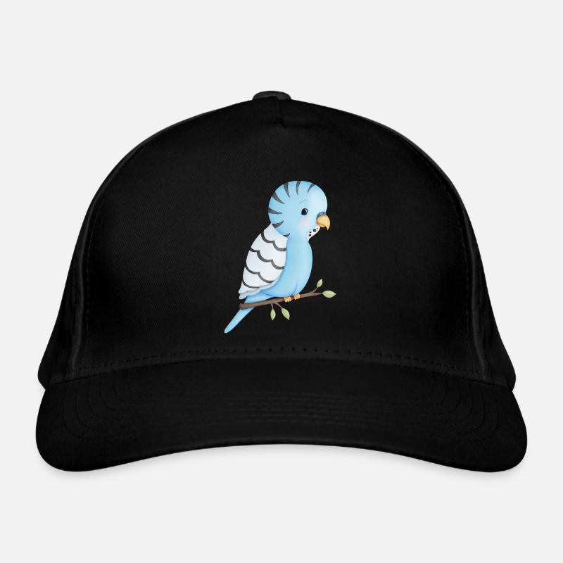 cute budgie bird Organic Baseball Cap