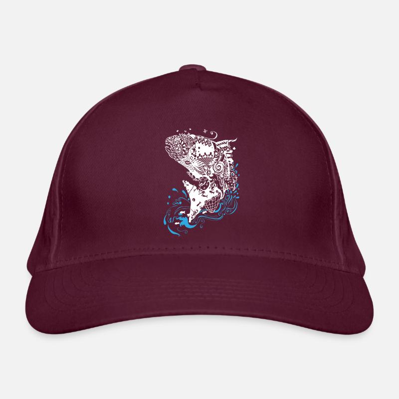 Springender Fisch Bio-Baseballkappe