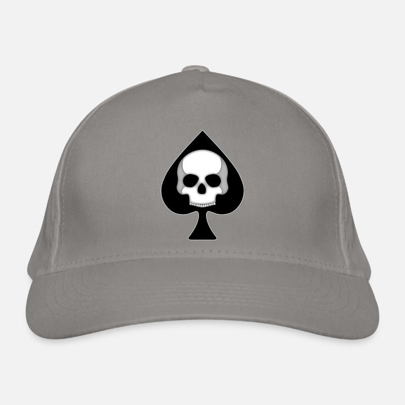 Pik-Schädel Bio-Baseballkappe
